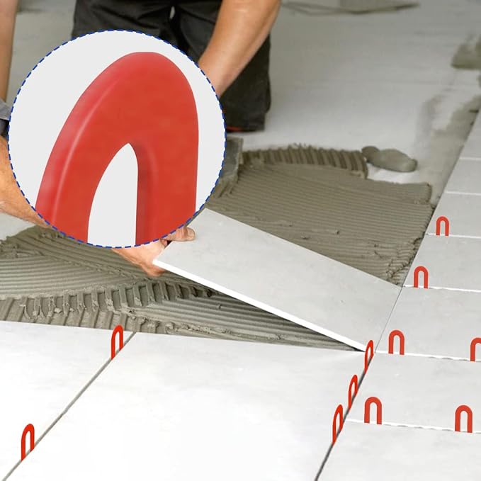 DGSL Tile Leveling System Tile Spacers 1/8 Inch, 500 pieces Horseshoe Shim U - Image 3