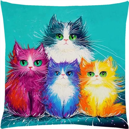 Stamped Cross Stitch Kits for Adults Beginners Pillow Needlepoint Kit by Fanxvivy