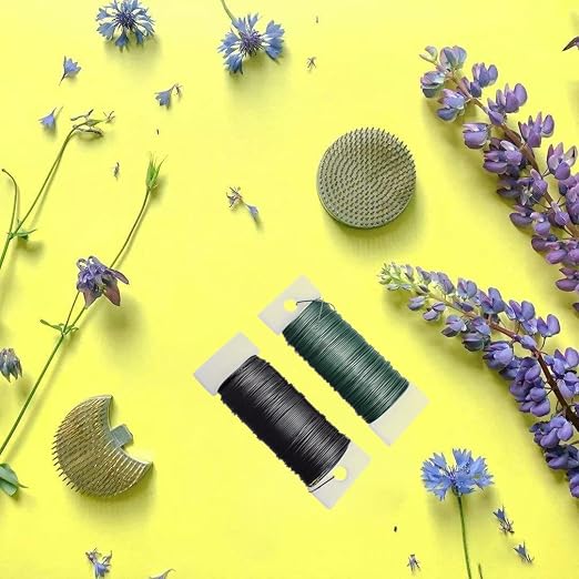 2 Rolls 76 Yards Flexible Floral Bind Wire 22 Gauge Paddle Wire - Image 2