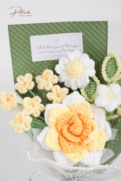 Hand-Woven Flower Bouquet Finished（1pcs） - Image 7
