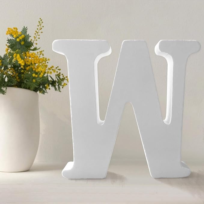 Wood Letters 4.3 Inch, Wooden Letters by UVEPBSMN