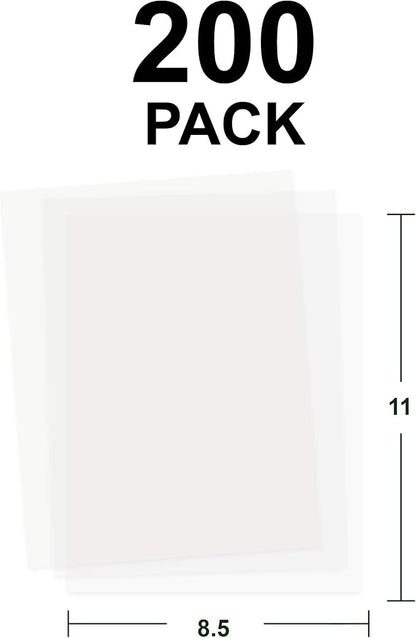 200 Pack Translucent Vellum Paper, 8.5 x 11 Inches - Image 3