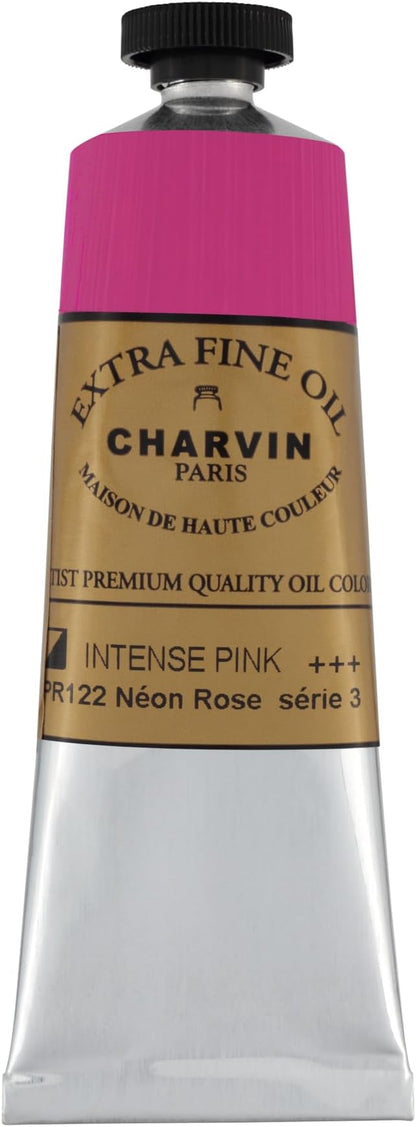 Charvin Extra Fine Oil Paint, Intense Pink 60 ml - Image 2