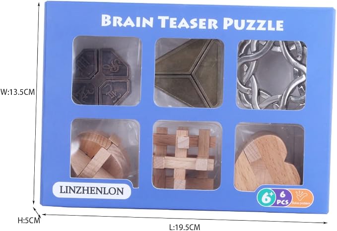 Brain Teaser Puzzle for Adults Puzzles Metal Hole Lock Adult Educational Toy - Image 4