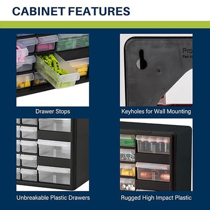 Akro-Mils 26-Drawer Plastic Drawer Storage Cabinet - Image 4