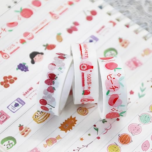60 Rolls Cartoon Washi Tape Set Washi Tape Stickers Decorative Washi Tapes - Image 4