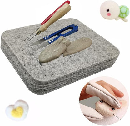 Wool Needle Felting Pad, Needled Felting Mat Woolen Block Thick and Firm Needle - Image 7