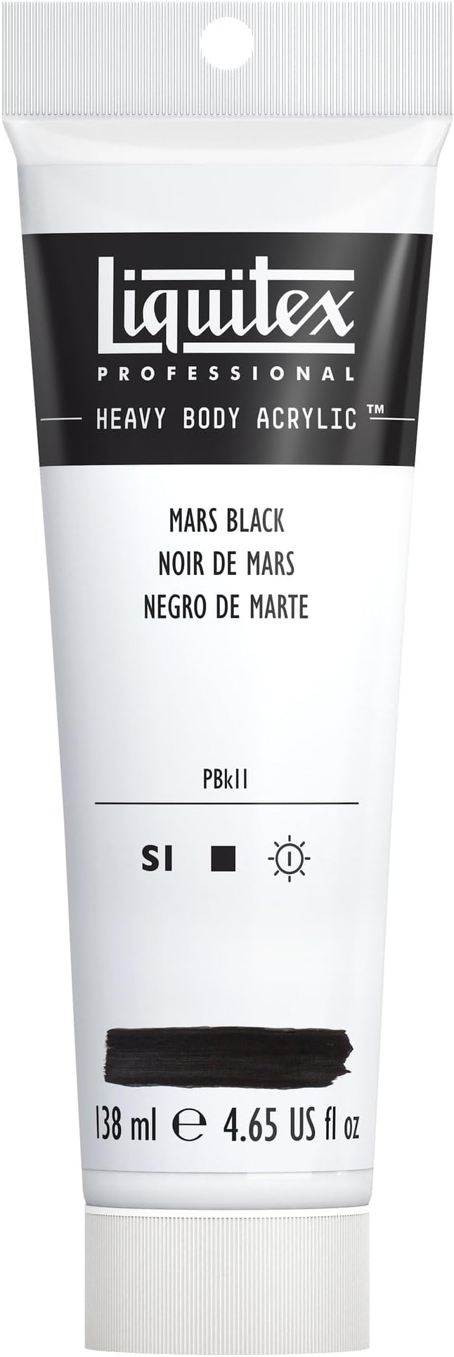 Liquitex Professional Heavy Body Acrylic Paint, 4.65-oz Tube, Mars Black by Liquitex
