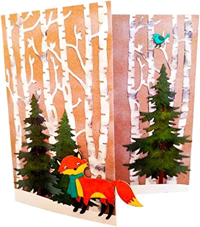 Lapoo Metal Cutting Die for Scrapbooking, 3D Backgrounds Frame New Cutting Dies - Image 4