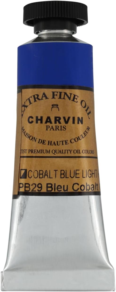 Charvin Extra Fine Oil Paint, Cobalt Blue Light Hue 20 mL - Image 2