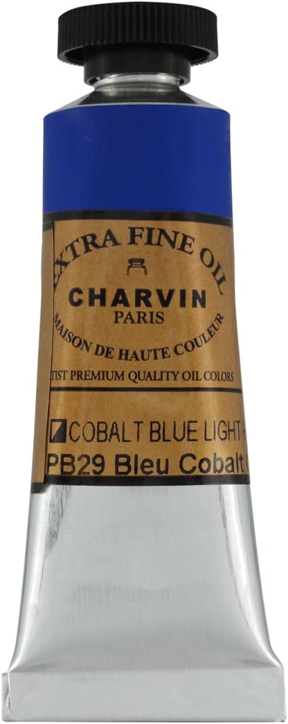 Charvin Extra Fine Oil Paint, Cobalt Blue Light Hue 20 mL - Image 2