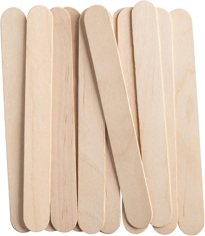 Comfy Package Jumbo 6 Inch Wooden Multi-Purpose Popsicle Sticks, Craft Sticks - Image 7