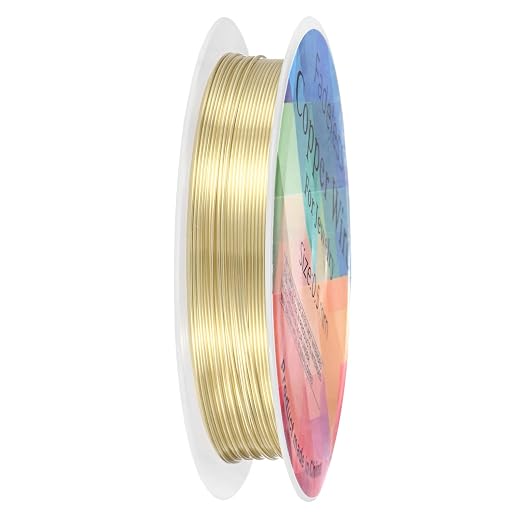 0.5 mm/24 Gauge Copper Wire for Jewelry Making, 20.3FT Copper Beading Craft by MMETERXITY