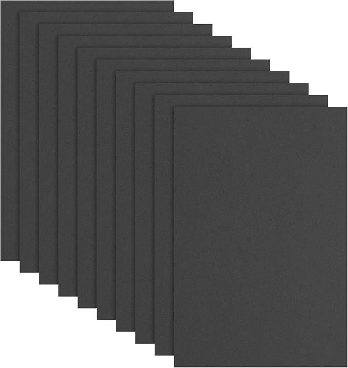 uxcell 10 Pcs Black EVA A4 Foam Sheets Crafts, 12 x 8 Inch Foam Paper by uxcell
