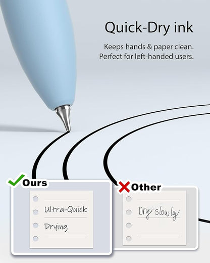 8 Pcs Gel Ink Pens, 0.7mm Fine Point - Image 5