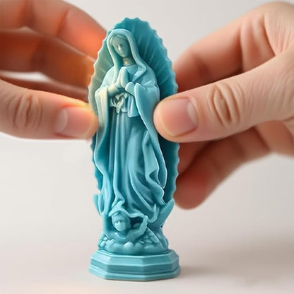 Virgin Mary Silicone Candle Molds, Religious 3D Virgin Mary Statue Molds - Image 4