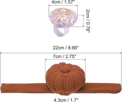 PATIKIL Wrist Pumpkin Pin Cushion, Snap Pin Cushion - Image 2