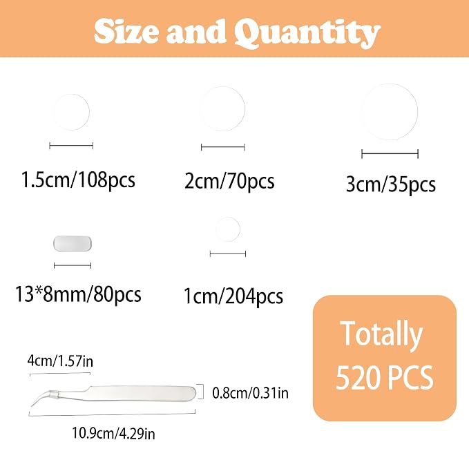 771PCS Double Sided Tape Removable Strong Adhesive Dots Heavy Duty Sticky Pads - Image 2