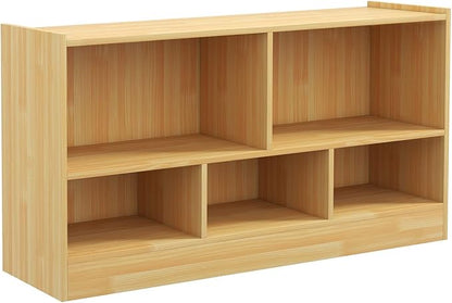Toy Storage Organizer, 2-Tier Kids Bookshelf, 5 Cube Kids' Bookcases, Cabinets - Image 9