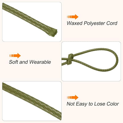 MECCANIXITY Waxed Cord 1.5mm Waxed Thread 87 Yard Wax String Leather Cord - Image 3