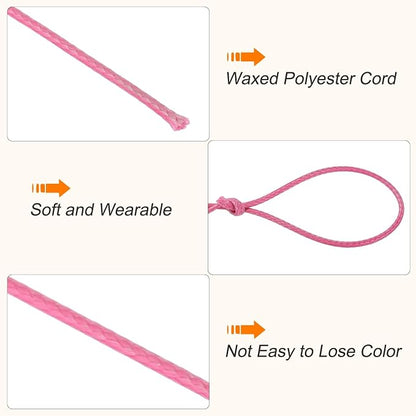MECCANIXITY Waxed Cord 0.5mm Waxed Polyester Cord 175 Yard Wax String - Image 3