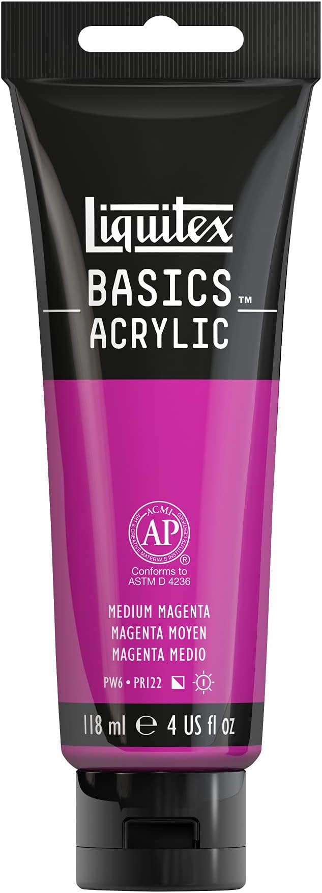 Liquitex BASICS Acrylic Paint, 118ml Tube, Medium Magenta by Liquitex