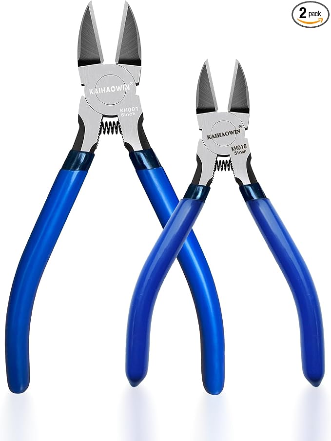 KAIHAOWIN Wire Cutters 5-Inch and 6-Inch Set Flush Cutters Ultra Sharp Spring by KAIHAOPRODUCTSCATOLOG