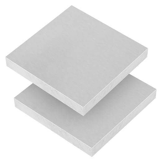 2Pack 6061 T651 Aluminum Sheet Metal 4 x 4 x 1/2Inch Flat Plain Thickened - Image 4