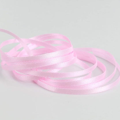 HUIHUANG Solid Color Satin Ribbon 1/8 inch x 100 Yards Roll Ribbon Light Pink - Image 2