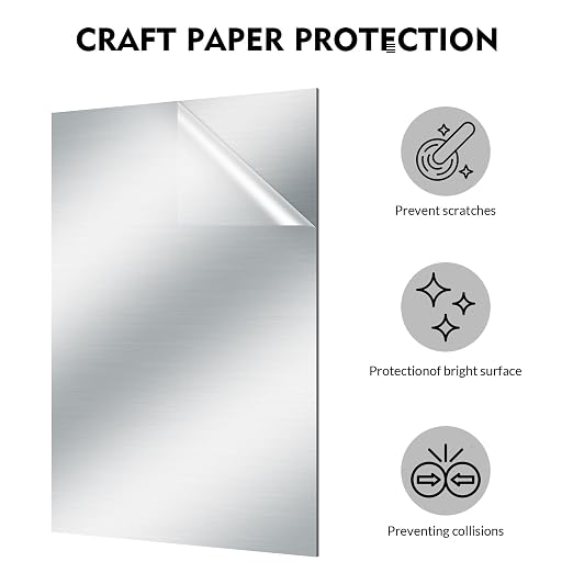 Laser Engraving Blank Silver ABS Double Color Plastic Sheet, 11.8x6.49x0.05 - Image 6