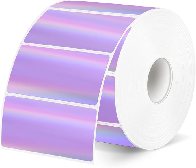 Direct Thermal Label 2x1 Inch- Barcode Labels- Holographic Thermal Sticker by Unknown