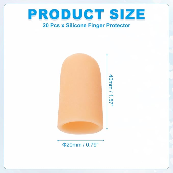 PATIKIL Gel Finger Cots 1.6"x0.79" - Image 2