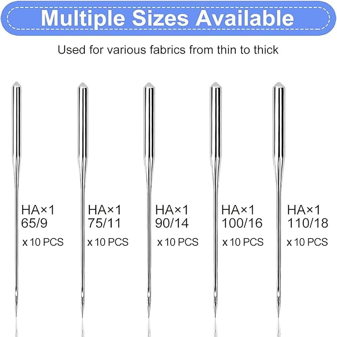 50PCS Sewing Machine Needles, Universal Sewing Machine Needle - Image 2
