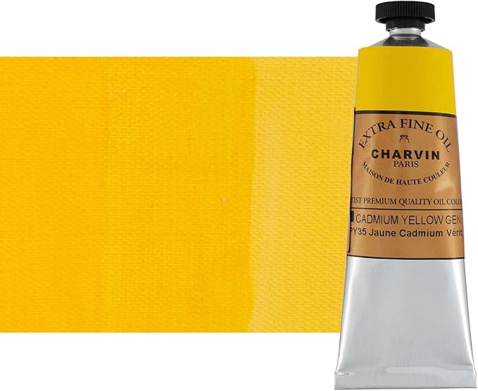 Charvin Extra Fine Oil Paint, Cadmium Yellow Medium 60 mL by Unknown