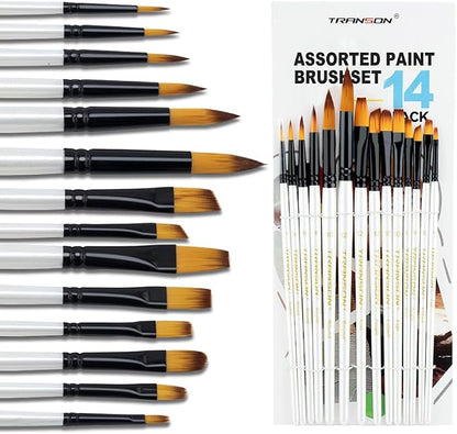 Transon 14pcs Art Painting Brush Set by Transon