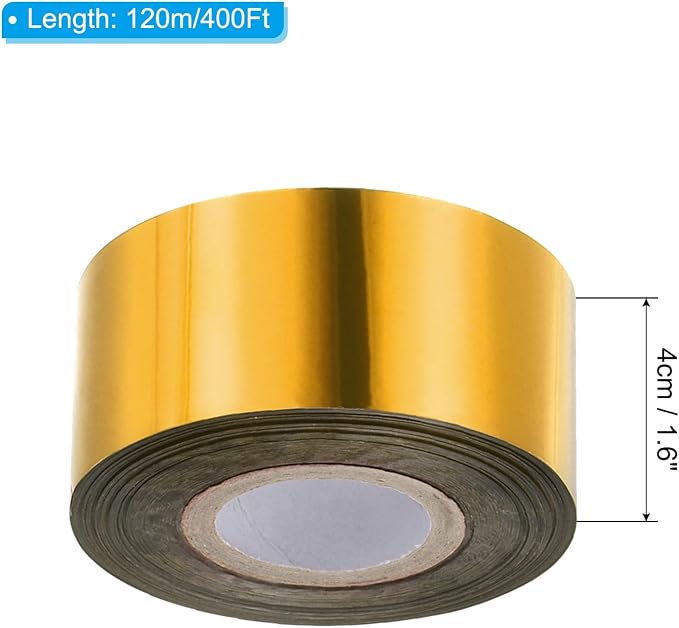 PATIKIL 1.6"x400Ft Hot Stamping Foil Paper, Heat Transfer Hot Stamping Paper - Image 2