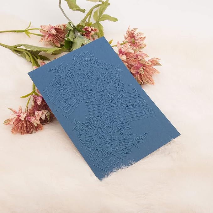 6Pcs Flower Leaf Embossing Folders DIY Craft Paper Card Embossing Template - Image 6