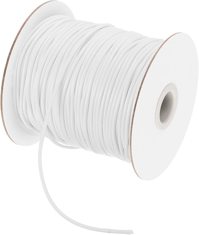 MECCANIXITY Waxed Cord 2mm Waxed Polyester Cord 98 Yard Wax String by MECCANIXITY