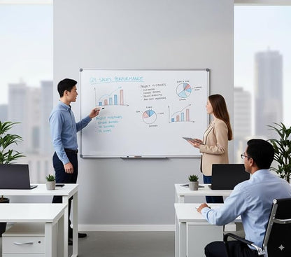 72" x 40" Magnetic Dry Erase Board - Image 5