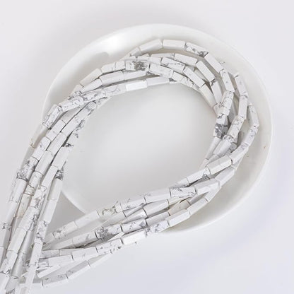 Natural White Turquoise Rectangle Tube Beads 4x13mm 38cm/str Loose Semi - Image 7
