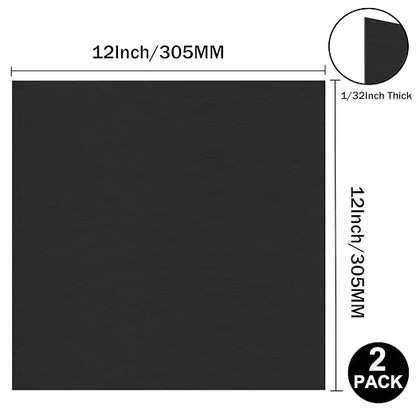 2Pack Anodized Aluminum Sheet 12 x 12 x 1/32 Inch Black Anodized Metal Plates - Image 3