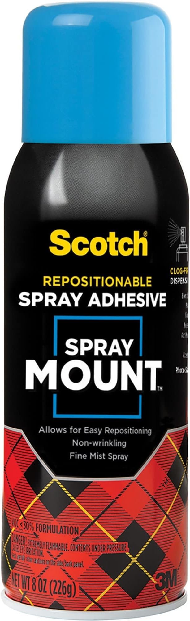 Scotch Spray Mount Repositionable Adhesive, 10.25 oz – Removable/Restickable - Image 5