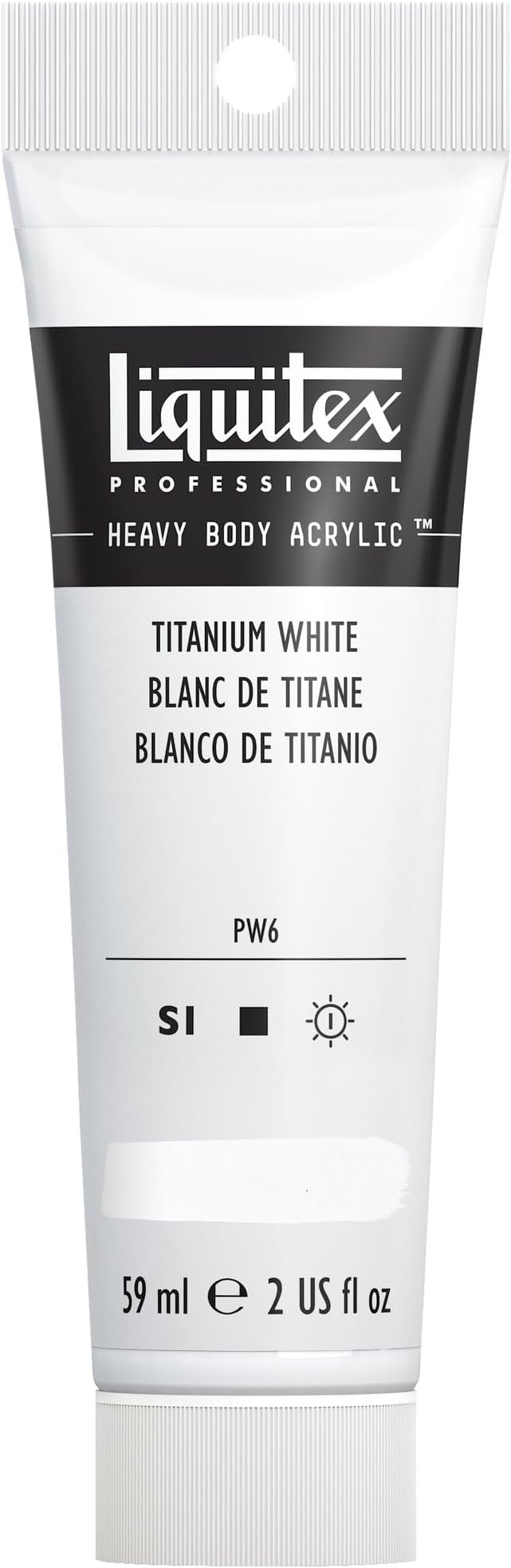 Liquitex Professional Heavy Body Acrylic Paint, 2-oz Tube, Titanium White by Liquitex
