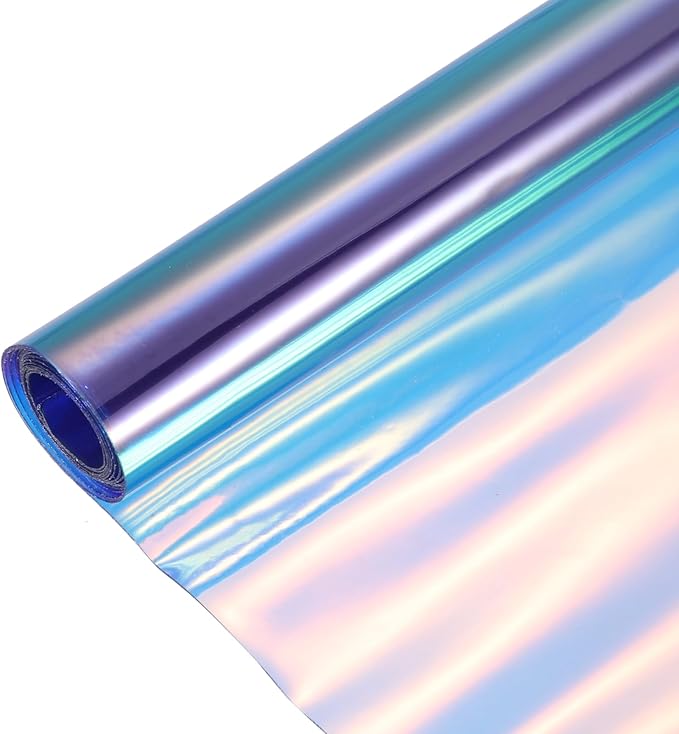 MECCANIXITY Holographic Clear PVC Vinyl Film Holographic PVC Fabric Waterproof by MECCANIXITY