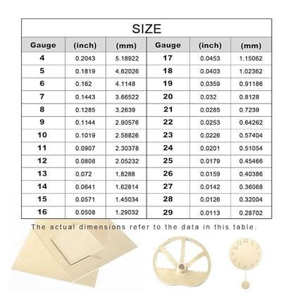 20 Gauge Brass Sheet，H62 Brass Plates Metal 0.031" Thickness x 5.9" Width x - Image 4