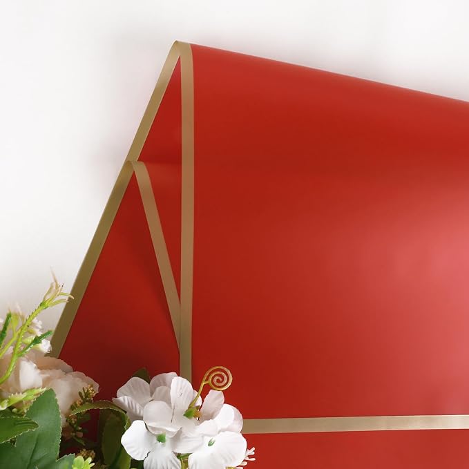 FUHITIM 20 Sheets Flower Wrapping Paper - Image 4
