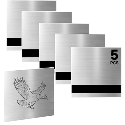 5PCS Laser Engraving Double Color ABS Plastic Sheet, Two-Tone Laserable by Bocolon