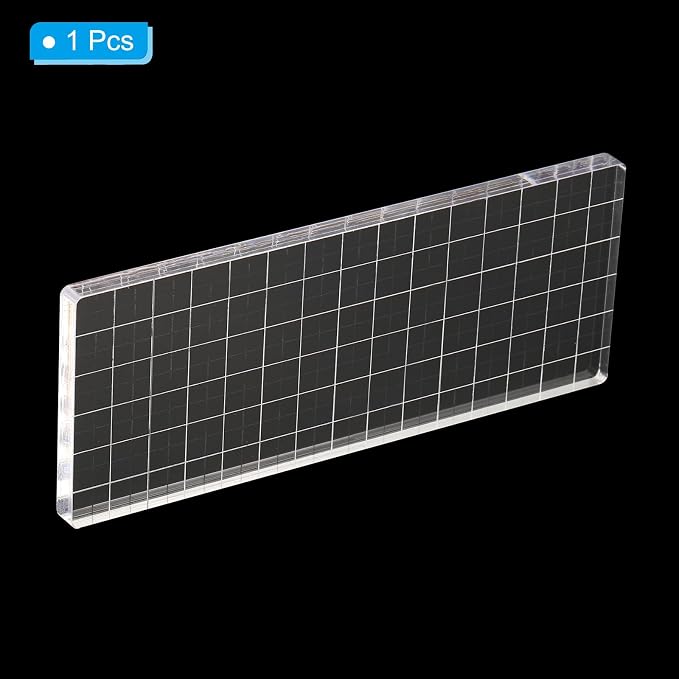 PATIKIL 6" x 3" Acrylic Stamp Block - Image 3