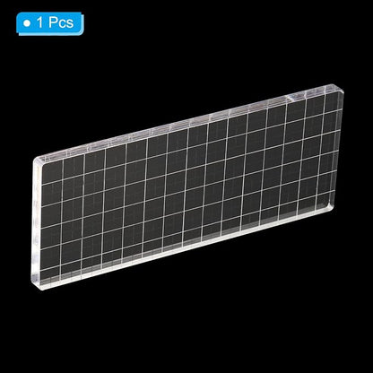 PATIKIL 6" x 3" Acrylic Stamp Block - Image 3