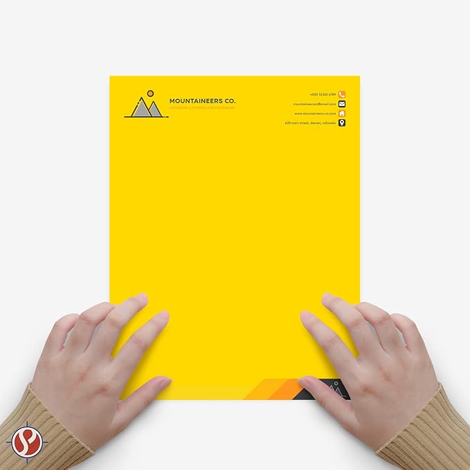 8.5 x 11" Sun Yellow Color Paper Smooth, - Image 3